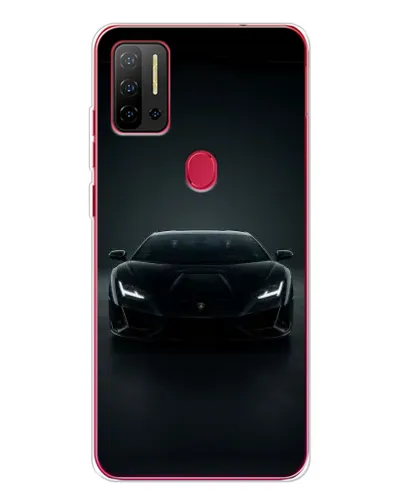 Чохол для Ulefone Note 11P з картинкою «Чорний Lamborghini Aventador»