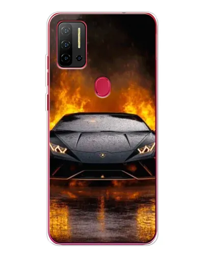 Чохол для Ulefone Note 11P з картинкою «Lamborghini у вогні»