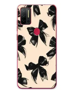Чохол для Ulefone Note 11P з картинкою «Патерн чорні банти»