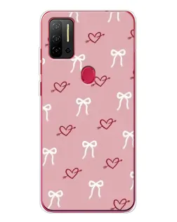 Чохол для Ulefone Note 11P з картинкою «Серця та банти»