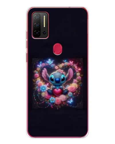 Чохол для Ulefone Note 11P з картинкою «Stitch у квітах»