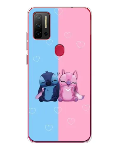 Чохол для Ulefone Note 11P з картинкою «Stitch та Angel Love»