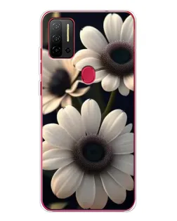 Чехол для Ulefone Note 11P с картинкой «Белые маргаритки макро»
