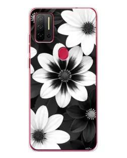 Чехол для Ulefone Note 11P с картинкой «Монохромные астры»
