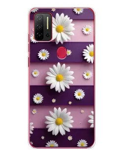 Чехол для Ulefone Note 11P с картинкой «Ромашки на фиолетовом»