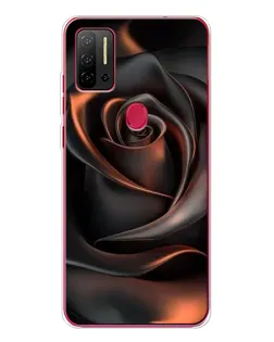 Чехол для Ulefone Note 11P с картинкой «Шелковая черная роза»