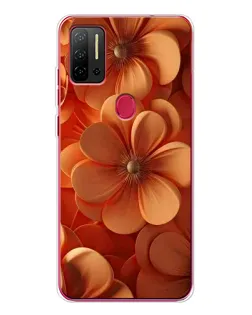 Чехол для Ulefone Note 11P с картинкой «Оранжевый макро цветок»