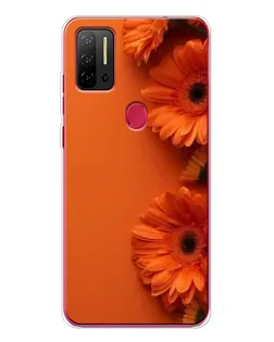 Чехол для Ulefone Note 11P с картинкой «Оранжевые герберы»