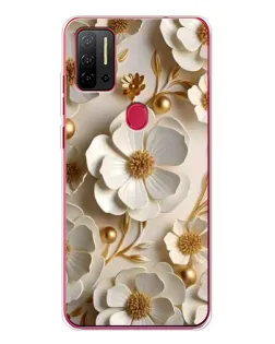 Чехол для Ulefone Note 11P с картинкой «Белие бумажние  цвети»