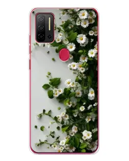 Чехол для Ulefone Note 11P с картинкой «Ветка мелких белых цветов»