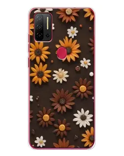 Чехол для Ulefone Note 11P с картинкой «Узор из маленьких подсолнухов»