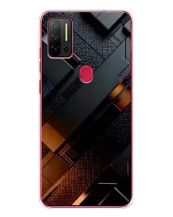 Чохол для Ulefone Note 11P з картинкою «Чорні геометричні блоки»