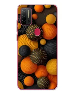 Чохол для Ulefone Note 11P з картинкою «Об'ємні помаранчеві сфери»