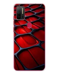 Чохол для Ulefone Note 11P з картинкою «Червона глянцева сітка»