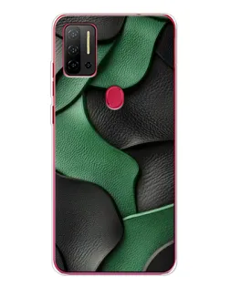 Чохол для Ulefone Note 11P з картинкою «Зелені шкіряні хвилі»