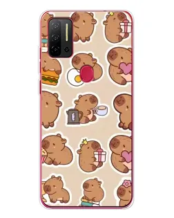 Чехол для Ulefone Note 11P с картинкой «Капибары паттерн» Чехол для Ulefone Note 11P с картинкой «Капибары паттерн»
