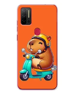 Чехол для Ulefone Note 11P с картинкой «Капибара на скутере» Чехол для Ulefone Note 11P с картинкой «Капибара на скутере»