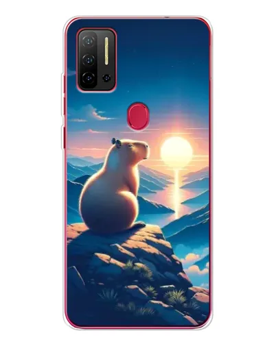 Чехол для Ulefone Note 11P с картинкой «Закат солнца с капибарой» Чехол для Ulefone Note 11P с картинкой «Закат солнца с капибарой»