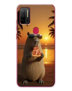 Чехол для Ulefone Note 11P с картинкой «Капибара с пиццей» Чехол для Ulefone Note 11P с картинкой «Капибара с пиццей»
