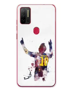 Чехол для Ulefone Note 11P с картинкой «Акварельный Месси Барселона»