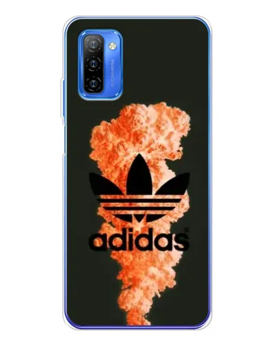 Чехол для Ulefone Note 12 с картинкой «Оранжевый дым Adidas» Чехол для Ulefone Note 12 с картинкой «Оранжевый дым Adidas»