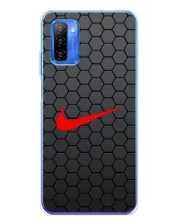 Чохол для Ulefone Note 12 з картинкою «Nike — карбонова сітка»