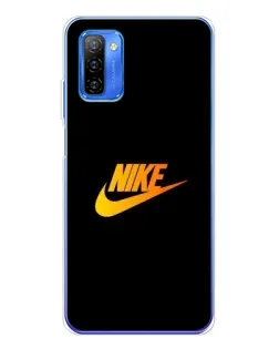 Чехол для Ulefone Note 12 с картинкой «Золотой логотип Nike»