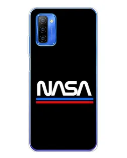 Чохол для Ulefone Note 12 з картинкою «NASA — класика Red Blue»