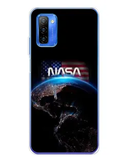 Чехол для Ulefone Note 12 с картинкой «Земля из космоса NASA»