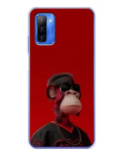 Чохол для Ulefone Note 12 з картинкою «Bored Ape в червоному»