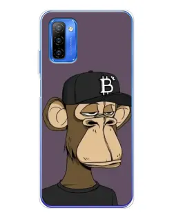 Чехол для Ulefone Note 12 с картинкой «Bored Ape в кепке»
