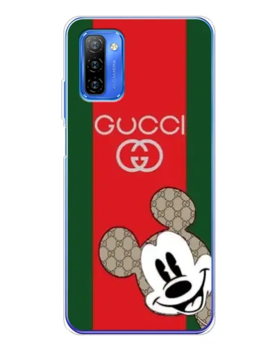 Чехол для Ulefone Note 12 с картинкой «Gucci — полосы и Микки» Чехол для Ulefone Note 12 с картинкой «Gucci — полосы и Микки»