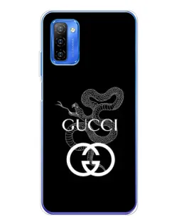 Чехол для Ulefone Note 12 с картинкой «Gucci — серебряная змея»