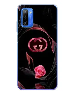 Чехол для Ulefone Note 12 с картинкой «Gucci — неоновая роза»