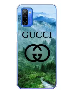 Чехол для Ulefone Note 12 с картинкой «Gucci — горный пейзаж»