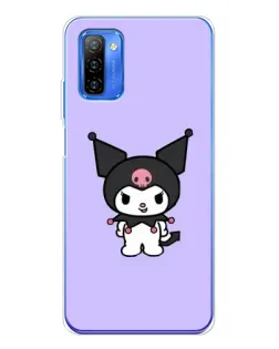 Чехол для Ulefone Note 12 с картинкой «Kuromi — нежный фиолетовый»