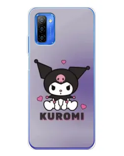 Чехол для Ulefone Note 12 с картинкой «Kuromi — фиолетовый арт»