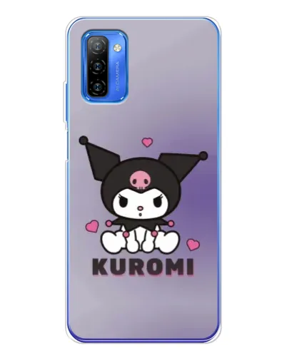 Чехол для Ulefone Note 12 с картинкой «Kuromi — фиолетовый арт»
