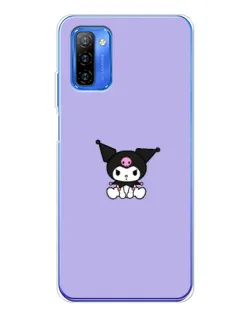 Чехол для Ulefone Note 12 с картинкой «Kuromi — фиолетовый минимализм»