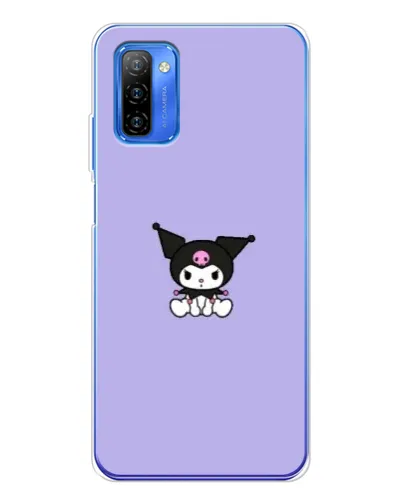 Чехол для Ulefone Note 12 с картинкой «Kuromi — фиолетовый минимализм»