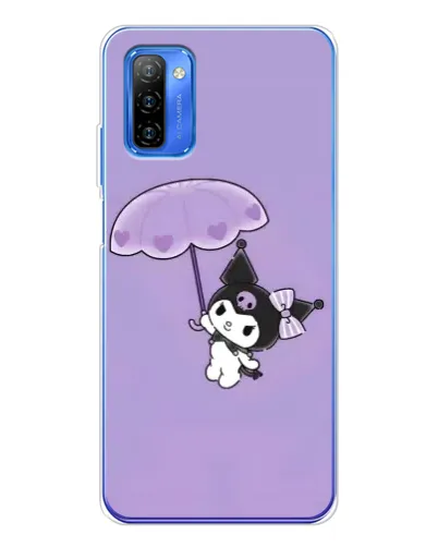 Чехол для Ulefone Note 12 с картинкой «Kuromi с зонтиком»