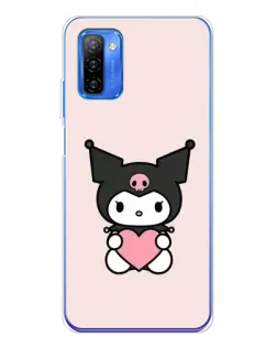 Чехол для Ulefone Note 12 с картинкой «Kuromi и сердце»