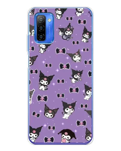 Чехол для Ulefone Note 12 с картинкой «Kuromi — паттерн»
