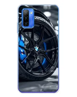 Чехол для Ulefone Note 12 с картинкой «Колесо BMW вблизи»