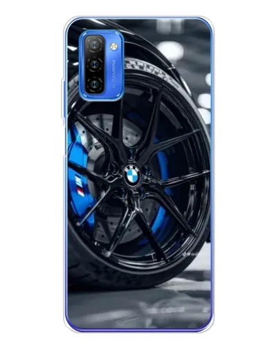 Чехол для Ulefone Note 12 с картинкой «Колесо BMW вблизи»