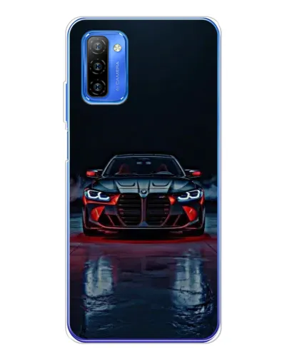 Чехол для Ulefone Note 12 с картинкой «BMW на мокрой дороге»