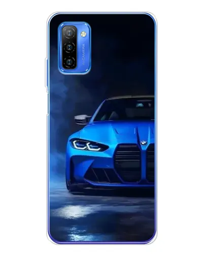 Чехол для Ulefone Note 12 с картинкой «Голубая BMW M4»