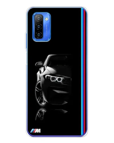 Чехол для Ulefone Note 12 с картинкой «Силуэт BMW в темноте»