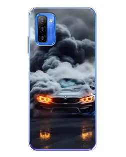 Чехол для Ulefone Note 12 с картинкой «BMW в дыму»