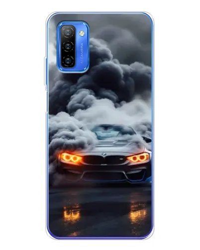 Чехол для Ulefone Note 12 с картинкой «BMW в дыму»